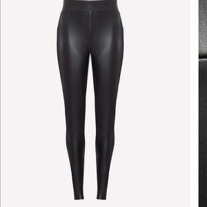 LOFT faux black leggings